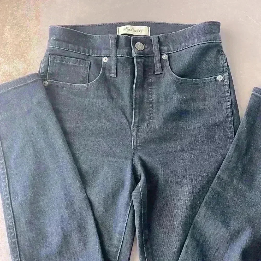 MADEWELL- 10" High-Rise Skinny Dark Wash Sz 24